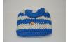 Crochet Hand Made bag|Beach -Holiday- School -Travel Bag|Blue & Grey